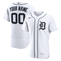 Detroit Tigers Nike Home Authentic Custom Jersey - White