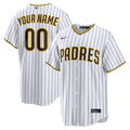 San Diego Padres Nike Home Replica Custom Jersey - White