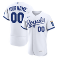 Kansas City Royals Nike Home Authentic Custom Jersey - White